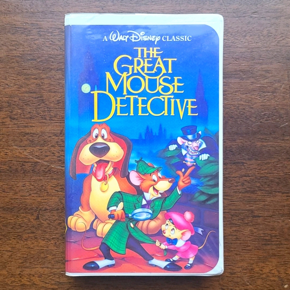 Rare The Great Mouse Detective Black Diamond VHS